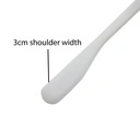 Gvrmd Klhanger, lotushout, haak in nikkel, wit mat - doos van 50 stuks