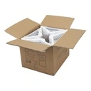 Witte kapstok met anti slip broeklat voor kinderkledij, 35 cm breedte, nikkel haak - doos van 100 stuks.