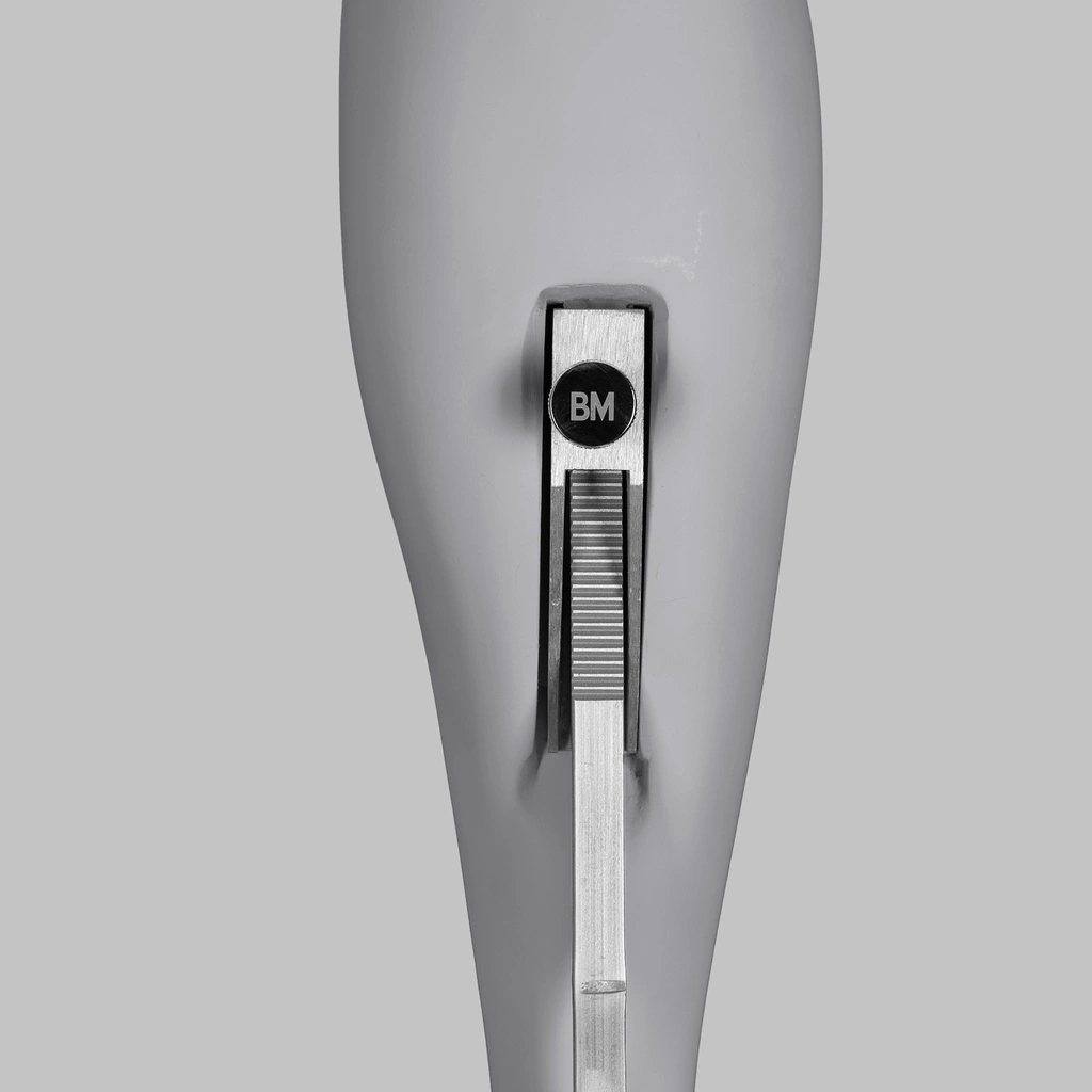 Sport heren mannequin, grijs, abstract hoofd, staande pose 316