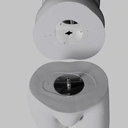 Volslanke sport heren mannequin, grijs, abstract hoofd, staande pose 351