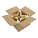 Kledinghanger lotushout naturel gelakt voor dameskledij, 41 cm breedte, matte haak - doos van 100 st