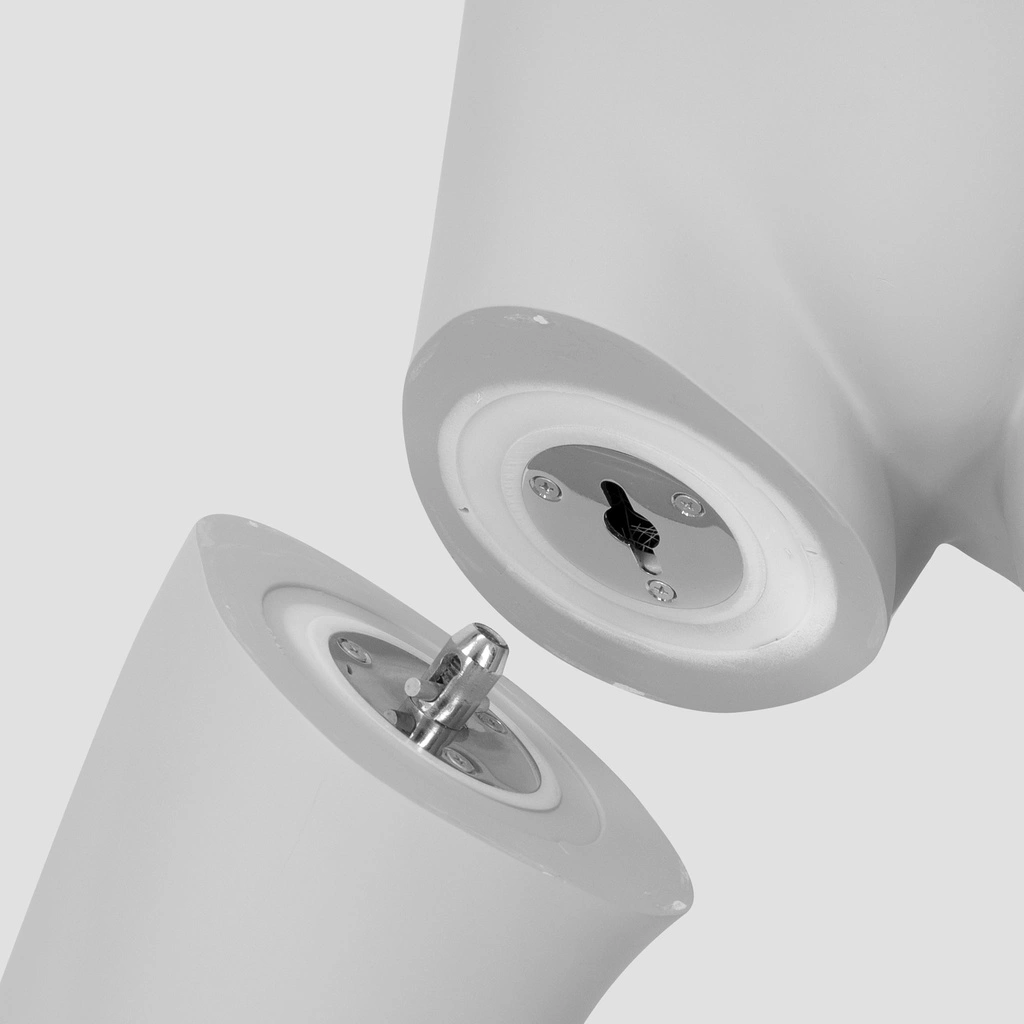 Sport mannequin kind, grijs, 12 jaar, abstract hoofd, staande pose 607