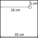 Vierkante voetplaat voor etalagepop 40x40 cm, RVS