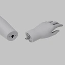 Sport mannequin kind, grijs, 12 jaar, abstract hoofd, staande pose 604