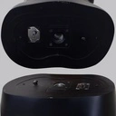 Zwarte dames mannequin, met abstract hoofd, pose 11