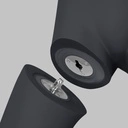 Sport mannequin kind, grafiet grijs, 12 jaar meisje, gestilleerd hoofd, staande pose 607