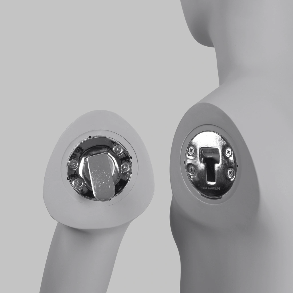 Sport mannequin kind, grijs, 12 jaar, abstract hoofd, staande pose 605