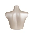 Korte damesbuste 1 borst C-cup, FRP, brons huidskleur (metallic)