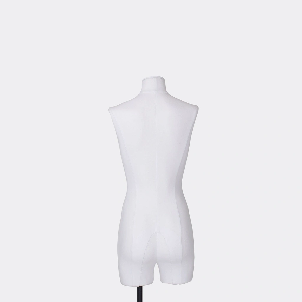 BINK - Dress form with legs, female, size 36, covered with white woven fabric, removable head