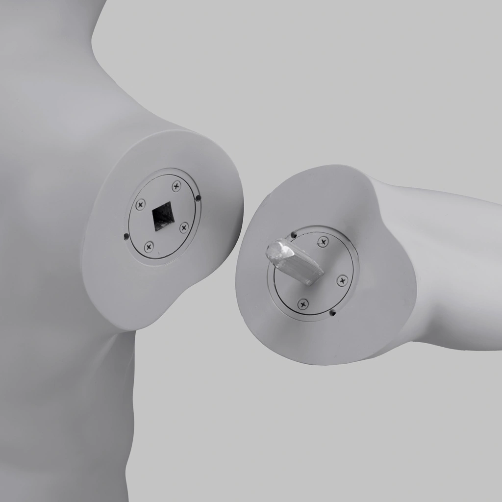 Yoga sport dames mannequin, grijs, abstract hoofd, pose 38