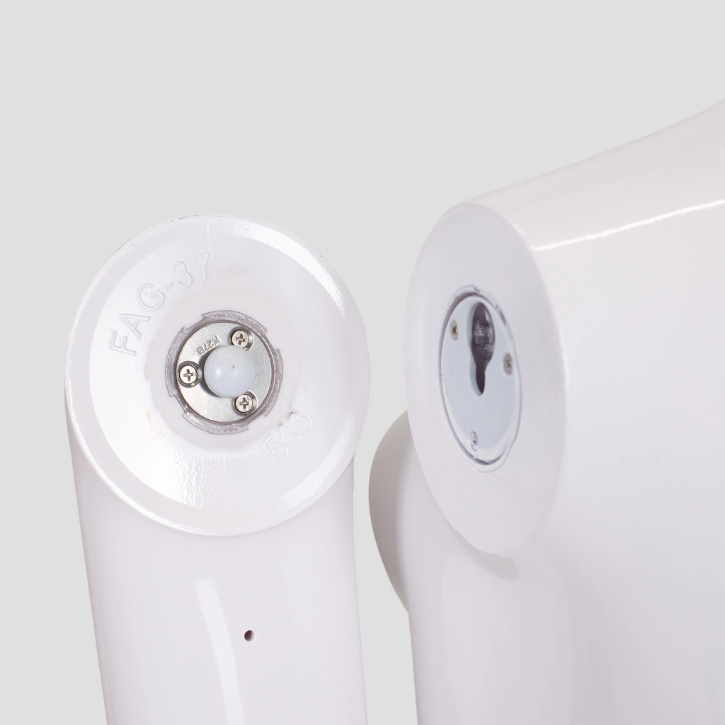 Onbreekbare dames mannequin, abstract hoofd, recycleerbare mannequin uit ABS plastic, glanzend wit, pose 19