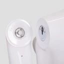 Onbreekbare dames mannequin, abstract hoofd, recycleerbare mannequin uit ABS plastic, glanzend wit, pose 44