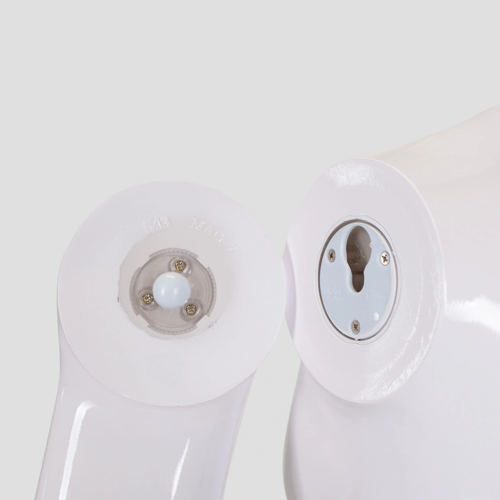 BINK - Unbreakable men's mannequin, abstract head, recyclable mannequin made of ABS plastic, glossy white, pose 06