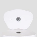 Onbreekbare heren mannequin, abstract hoofd, recycleerbare mannequin uit ABS plastic, glanzend wit, pose 12