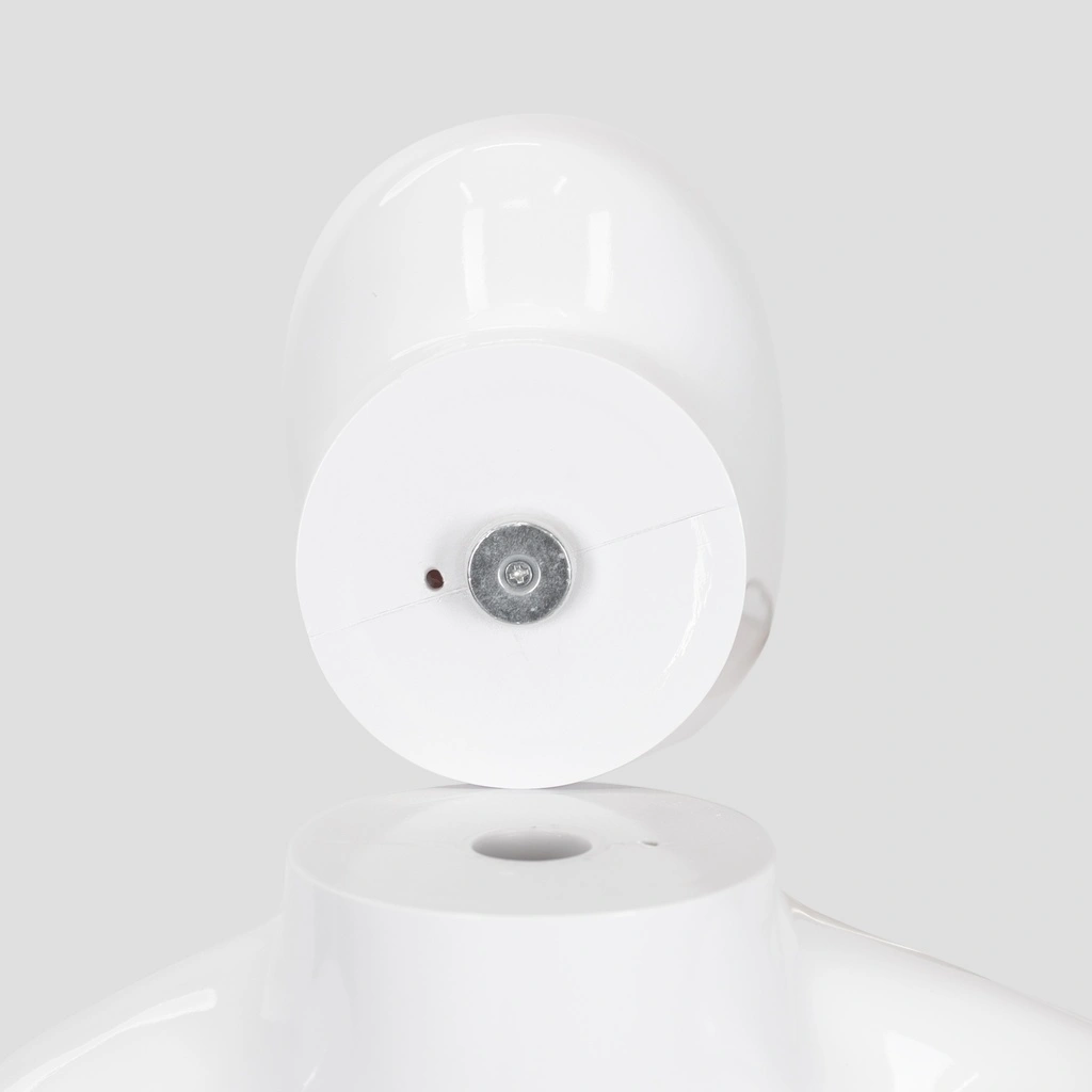 Onbreekbare heren mannequin, semi-abstract hoofd, recycleerbare mannequin uit ABS plastic, glanzend wit, pose 12