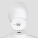 Onbreekbare kinder mannequin, 4 jaar, abstract hoofd, recycleerbare mannequin uit ABS plastic, glanzend wit, pose 8