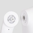 Onbreekbare kinder mannequin, 5-6 jaar, abstract hoofd, recycleerbare mannequin uit ABS plastic, glanzend wit, pose 1