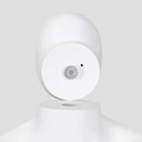 Onbreekbare heren mannequin, semi-abstract hoofd, recycleerbare mannequin uit ABS plastic, wit mat, pose 08