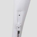 Onbreekbare vrouwen mannequin, abstract hoofd, recycleerbare mannequin uit ABS plastic, wit mat, pose 42