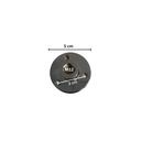 Connector voor voetplaat, chroom