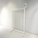 Info signing DIN A5 op kledingrek, zwart