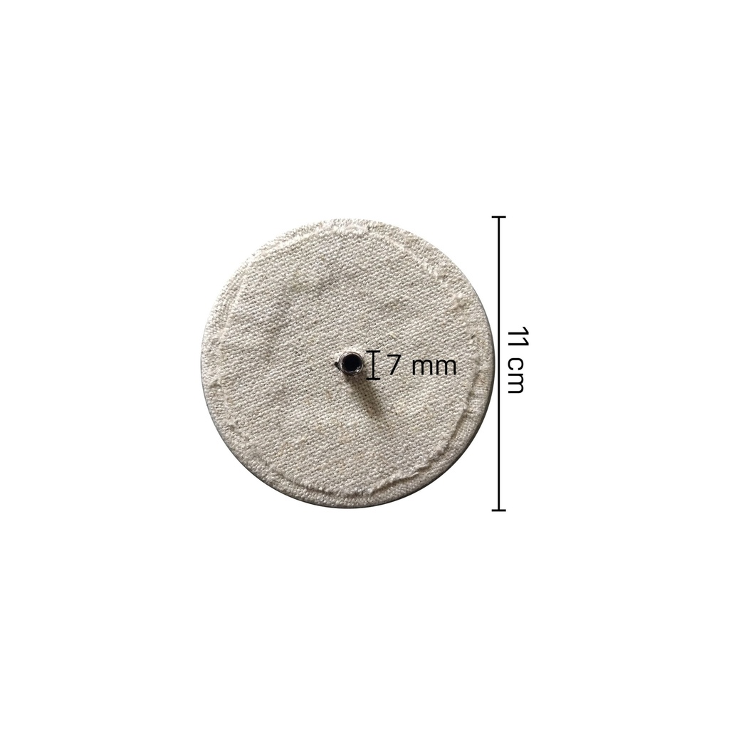 Halsplaatje voor herenetalagepop, beige stof, Maison Marlu