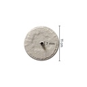 Halsplaatje voor herenetalagepop, beige stof, Maison Marlu