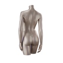 Female bust for lingerie, with arms, B-cup, metallic skin colour 