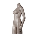 Female bust for lingerie, with arms, B-cup, metallic skin colour 