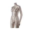 Female bust for lingerie, with arms, B-cup, metallic skin colour 