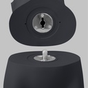 Voetbal shot sport mannequin kind, grafiet grijs, 10 jaar, gestilleerd hoofd, pose 613