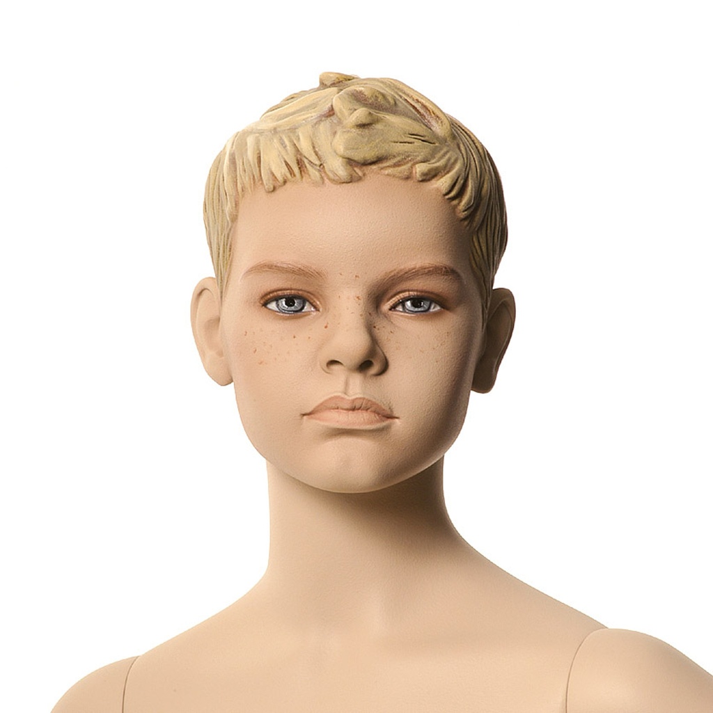 Kinderetalagepop gesculpteerd haar, 10 jr, Q-Kids