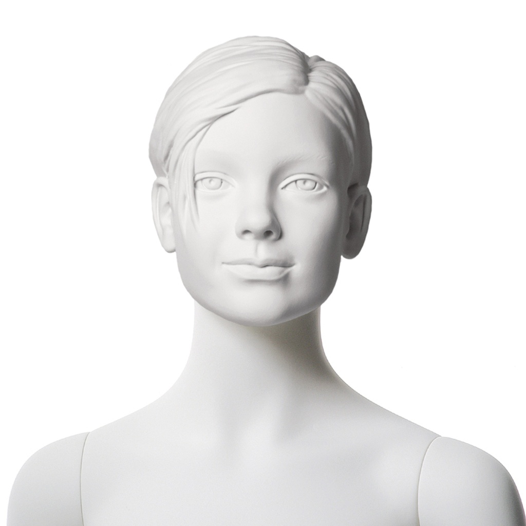 Kinderetalagepop gesculpteerd haar, 10 jr, Q-Kids