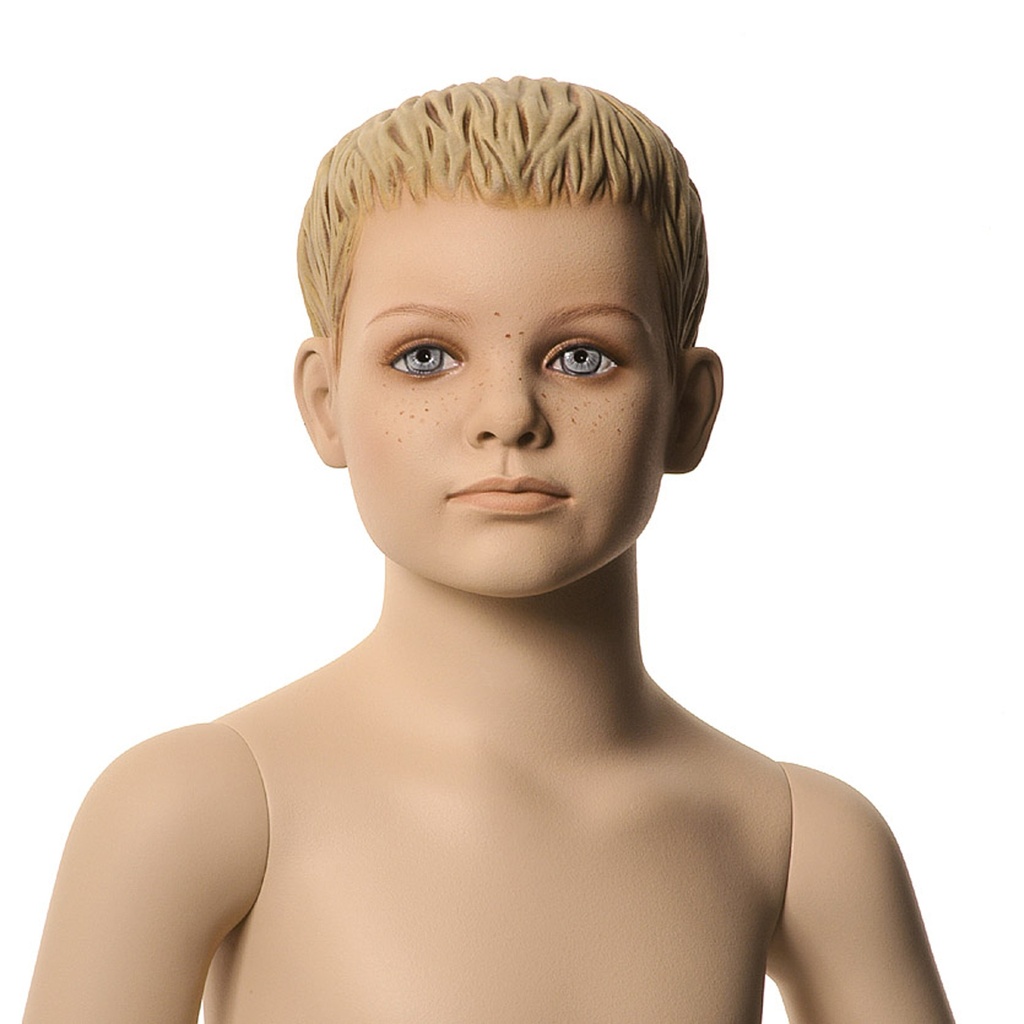 Kinderetalagepop gesculpteerd haar, 4 jr, Q-Kids