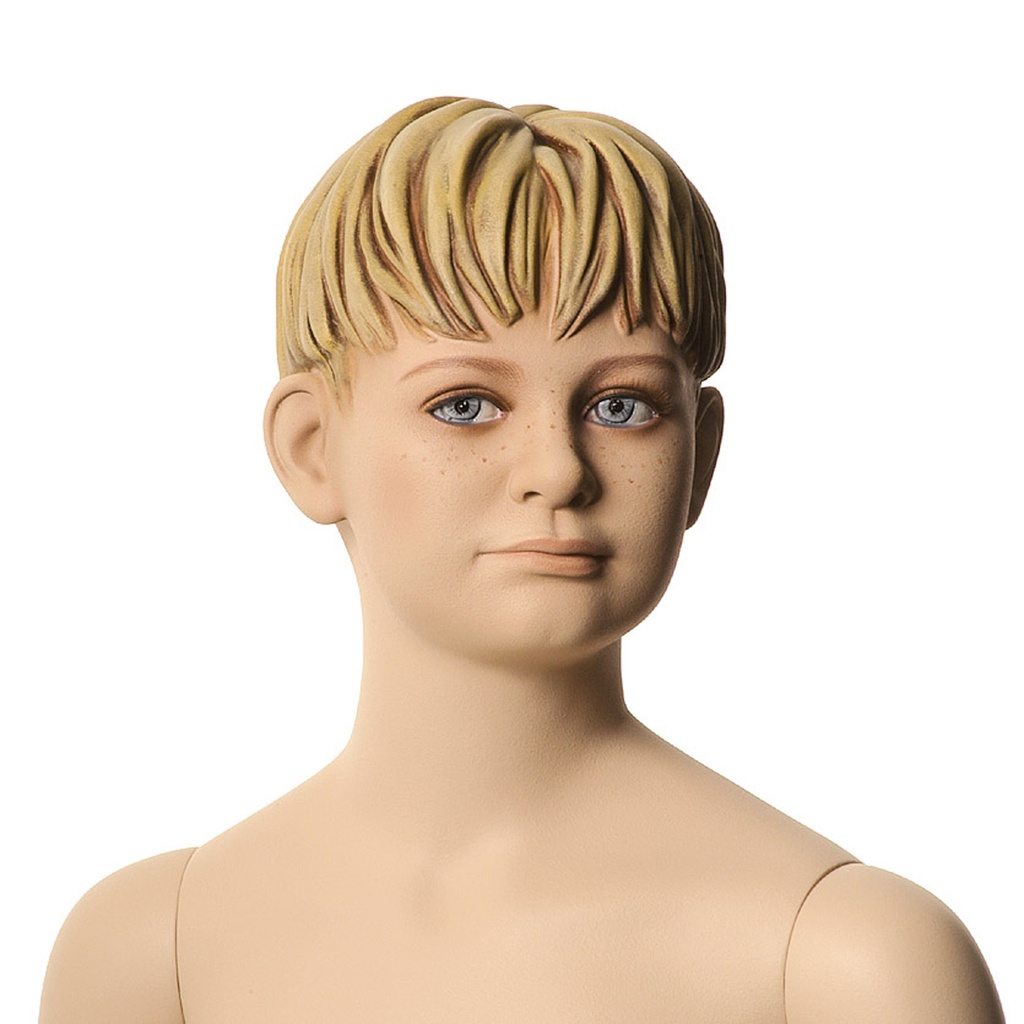 Kinderetalagepop gesculpteerd haar, 6 jr, Q-Kids