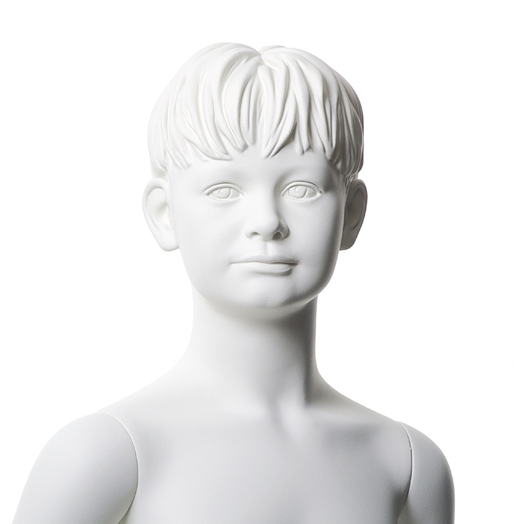 Kinderetalagepop gesculpteerd haar, 6 jr, Q-Kids