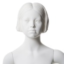 Kinderetalagepop gesculpteerd haar, 8 jr, Q-Kids