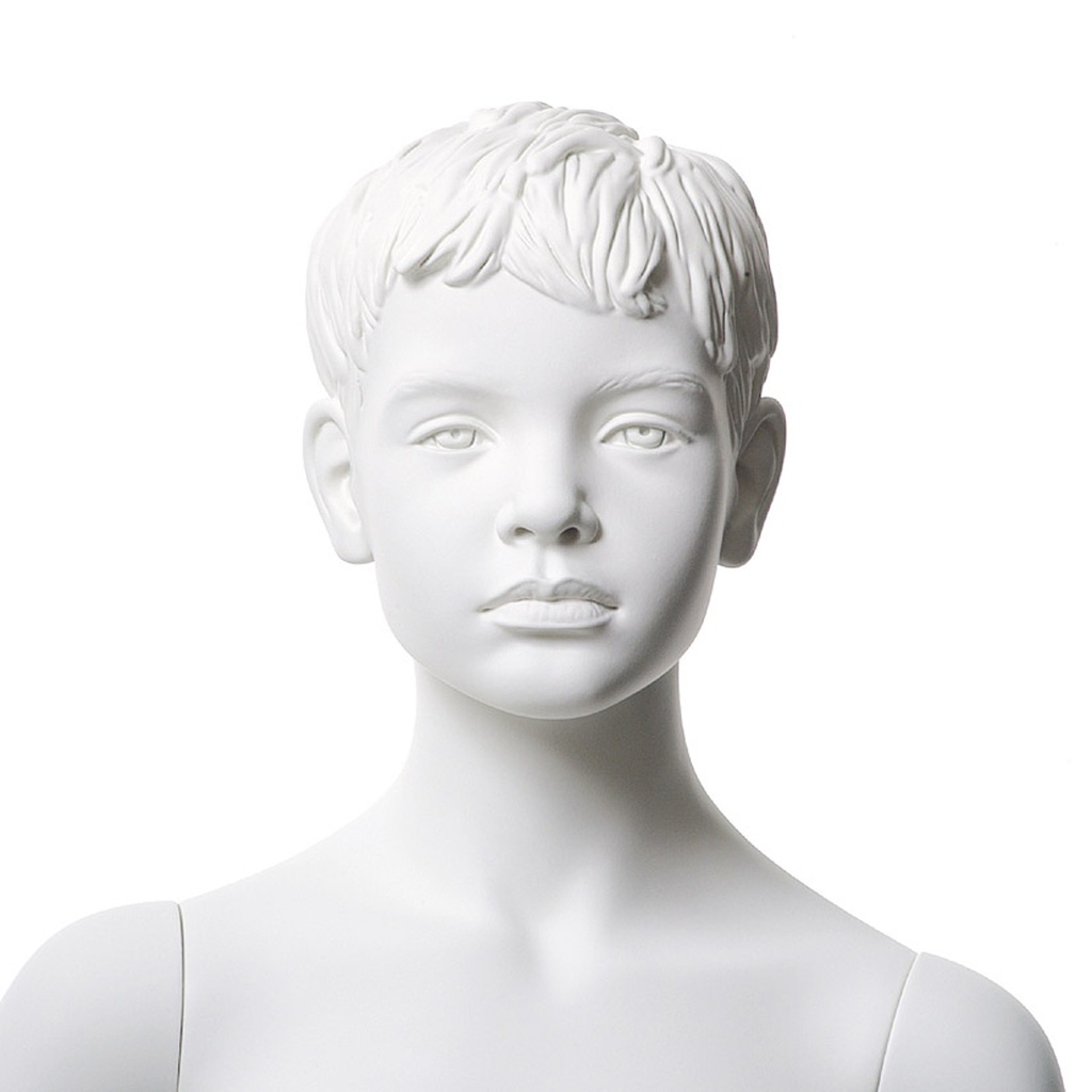 Kinderetalagepop gesculpteerd haar, 8 jr, Q-Kids