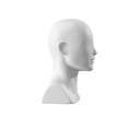 Display met abstract gestilleerd herenhoofd voor accessoires, wit mat