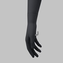 Lopende sport mannequin kind, grafiet grijs, 10 jaar, gestilleerd hoofd, pose 609