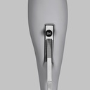 Sport heren mannequin, grijs, abstract hoofd, staande pose 329