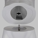 Sport heren mannequin, grijs, abstract hoofd, staande pose 329