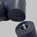 Voetbal shot sport mannequin kind, grafiet grijs, 10 jaar, gestilleerd hoofd, pose 613