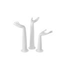 Set van 3 dameshand displays, zwart met zwarte sokkel 