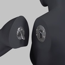 Wielrenner sport dames mannequin, grafiet grijs, gestilleerd hoofd, staande pose 28