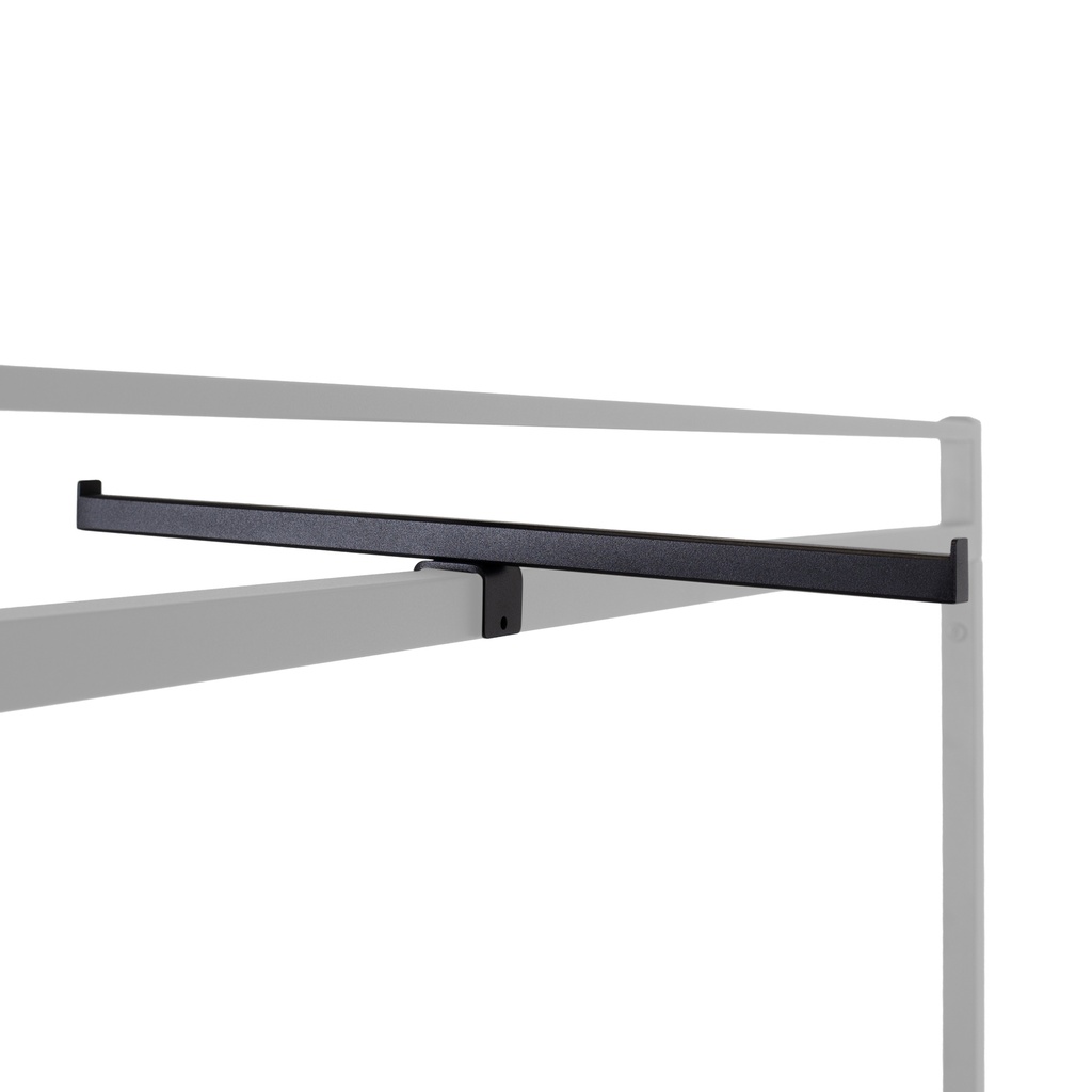 T display for clothing rack, black matt