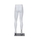 Witte broekendisplay heren, kunststof, metalen voetplaat en kuitpin