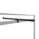 T display for clothing rack, black matt