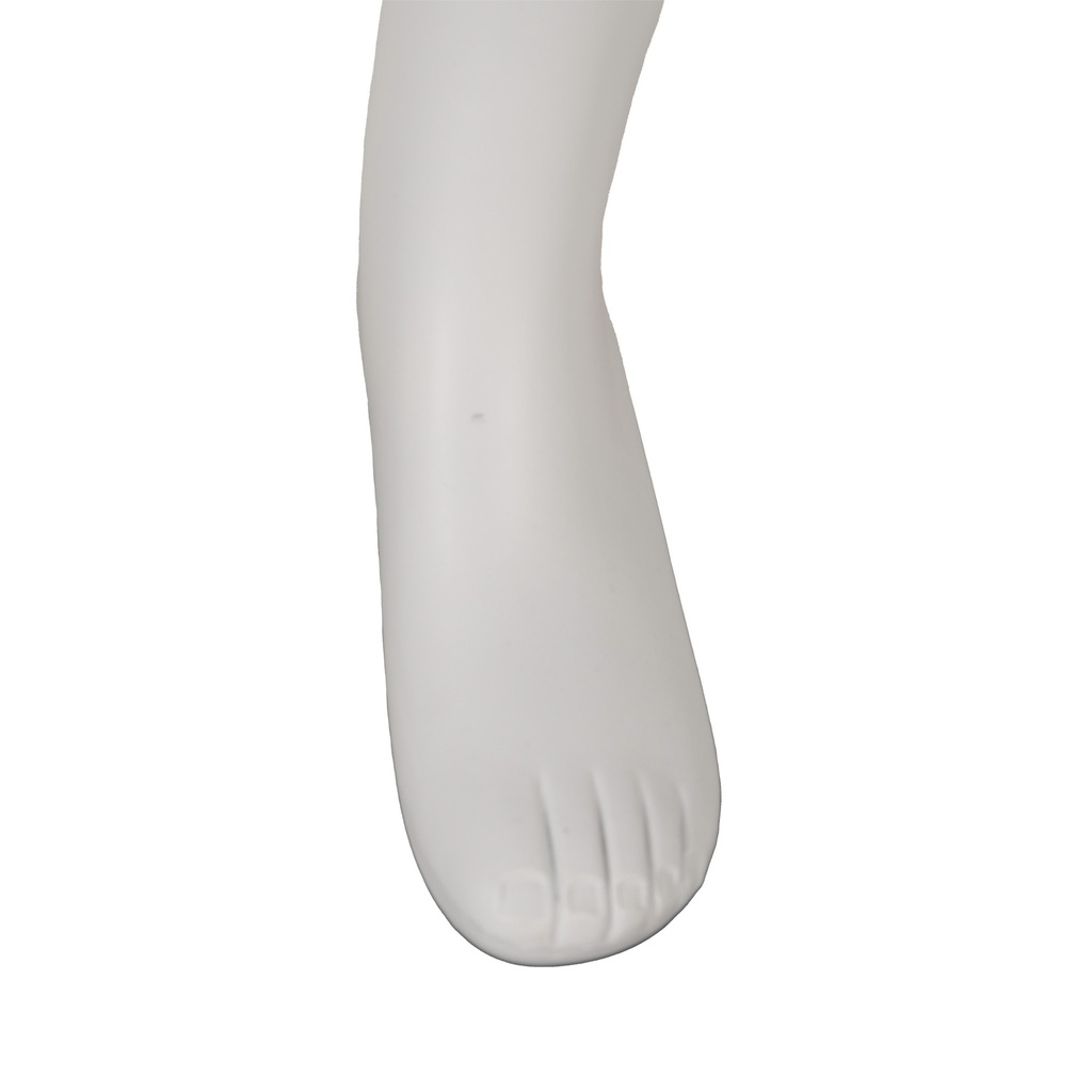 Witte broekendisplay heren, kunststof, metalen voetplaat en voetpin