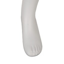 Witte broekendisplay heren, kunststof, metalen voetplaat en voetpin